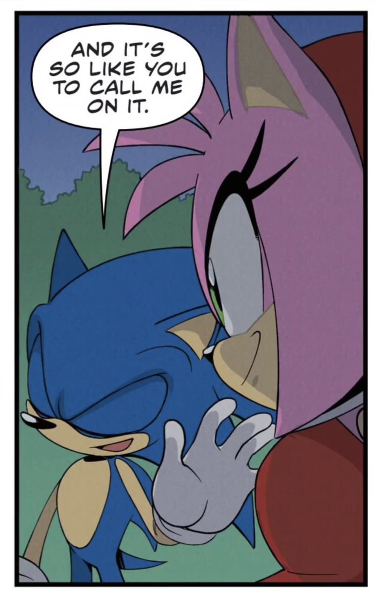 not_coddx's tweet photo. they was flirting heavy as fuck here what y'all got goin on 👀 #sonamy https://t.co/fNZFuBsTST