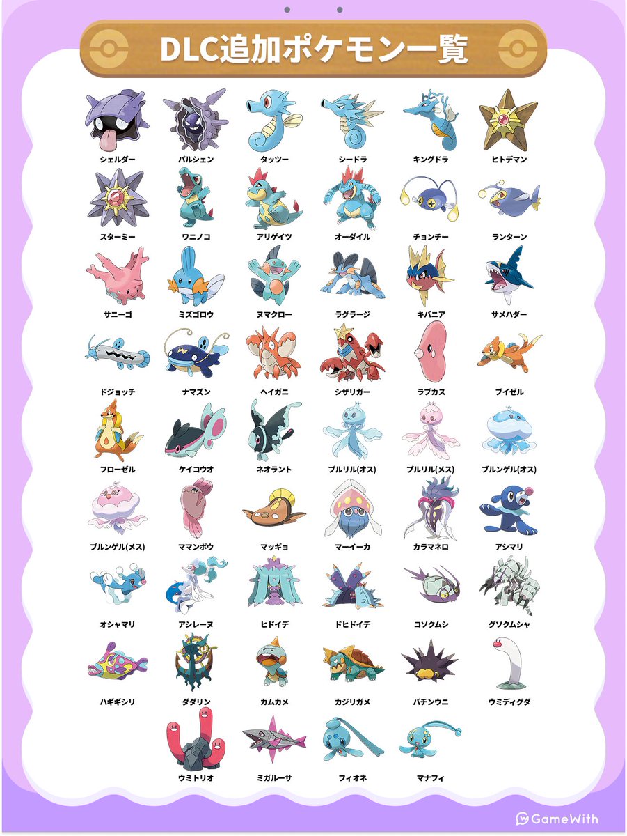 pokemon_GW's tweet photo. ＼追加ポケモン全52種類を掲載中！／

ブクブクうみぞこの街で追加されたポケモンの情報を網羅！
得意なことや生息地も掲載しています✨️

好きなポケモンがいたらすみかを作ってみましょう✌️

▼うみぞこ図鑑一覧はこちら！
https://t.co/CHAjktr7nq

#ぽこあポケモン #ぽこポケ https://t.co/UQauRgxiWS