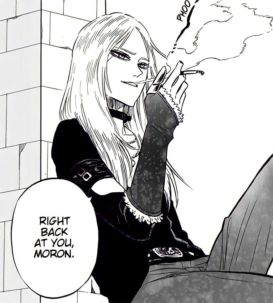 ShinSukehiro17's tweet photo. Se ha revelado en la Guia oficial de Black Clover y es que Yami empezo a fumar cigarro despues del fallecimiento de Morgen y al mismo tiempo Nacht dejaria de fumar despues de ese suceso 🚬
Lo que explica sus situaciones actuales cuando los conocemos 🖤
#BlackClover #BCSpoilers https://t.co/mbm1bUMRwT
