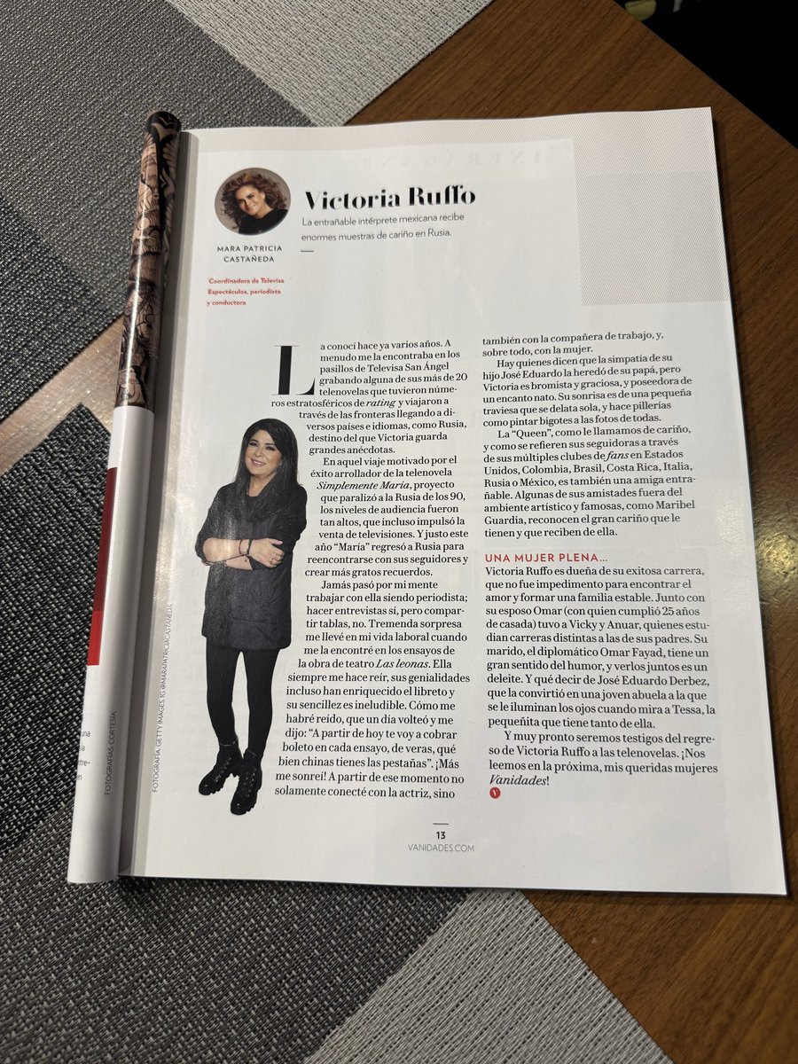 victoriaruffo31's tweet photo. Muchas gracias Marita! Un honor trabajar contigo! TQM🌹 https://t.co/HOy0JgqP05
