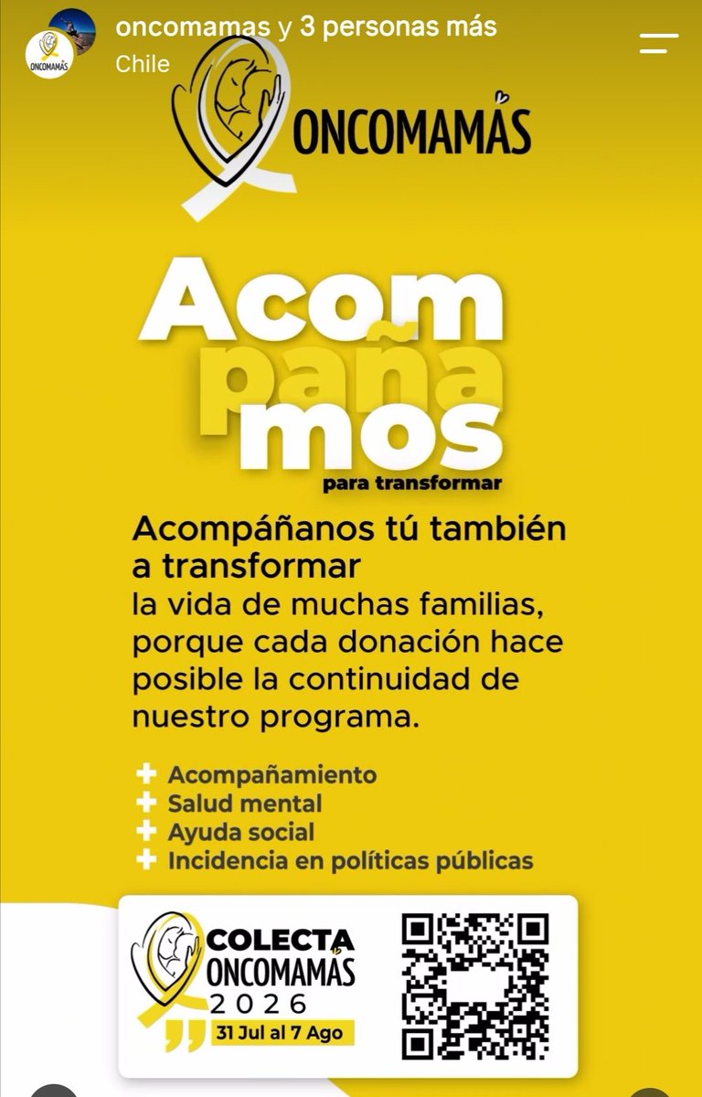 Respira2022's tweet photo. Ayuda en la campaña de Oncomamás.
Haz tu aporte aquí: https://t.co/MEDUxLRmyy

#juntosvencemoselCancer
#oncomamás
#missuniversoChile https://t.co/5CUkBVMFYM