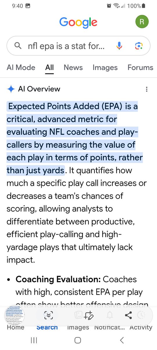 RickyBellamy5's tweet photo. @ColtonSports @OG_GoldMouth @Baltimore_MJD @BDOUBLEEKC Epa again? Really?

Just so you know, epa is an OC stat.

You guys say shit just to say shit on this app.

Epa is not a player ranking 🤣 https://t.co/dFLuJd4k6z