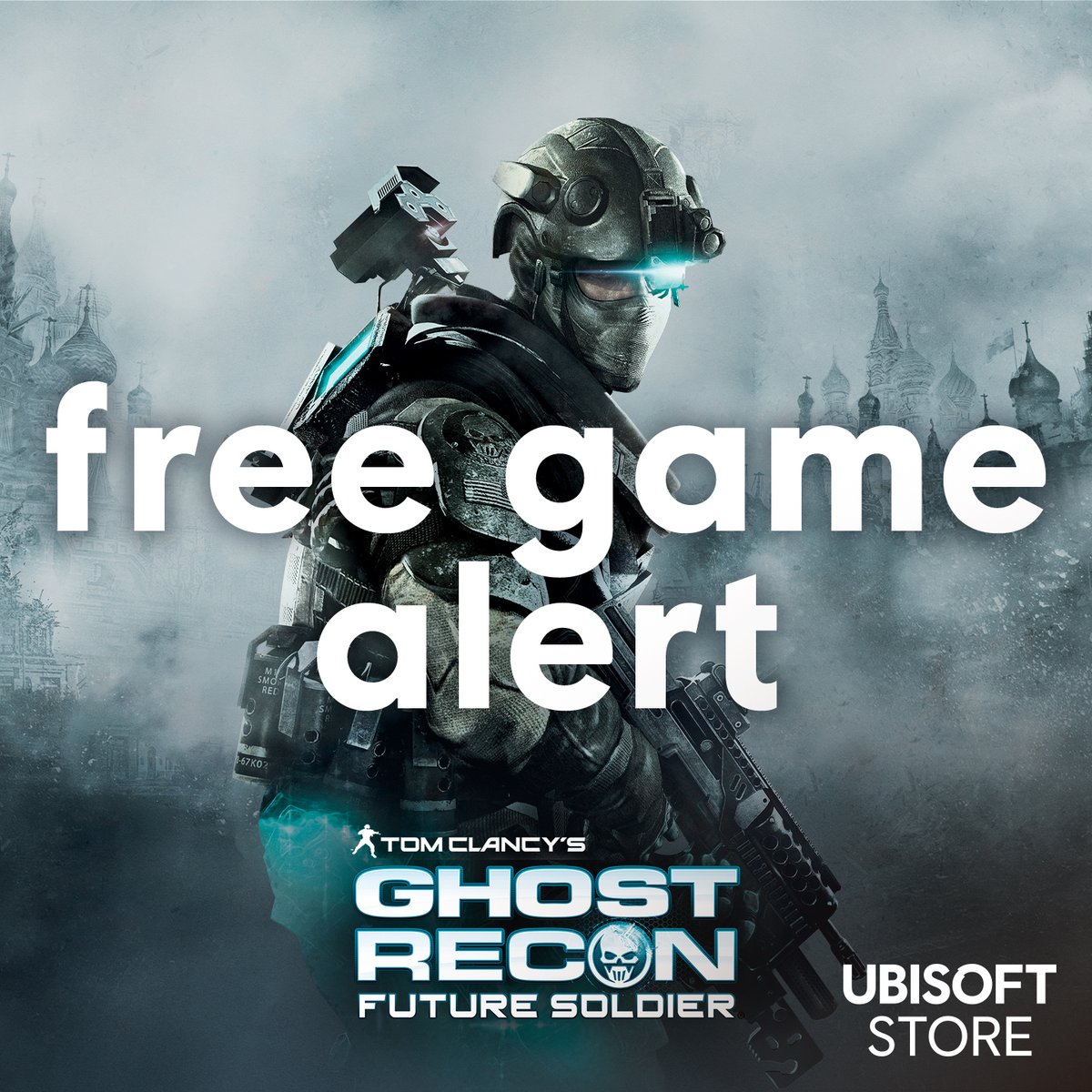 Ubisoft's tweet photo. Target acquired. Until August 13, claim Tom Clancy's Ghost Recon Future Soldier on the Ubisoft Store for FREE as part of the franchise's 25th anniversary celebrations. More details here → https://t.co/NsaeuEFAr6 https://t.co/pBhfzzKVNJ
