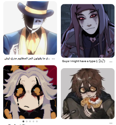 plaguestragedy's tweet photo. type 'my characters' on pinterest and pick the first four then post it. 

man what the fuck.
( i havent even played detc yet. ) https://t.co/DomQb6Dbvi