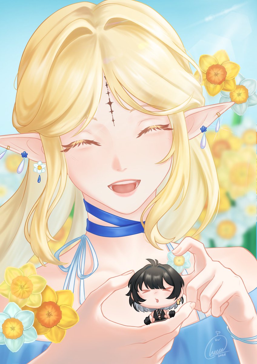 mc_n_Cheeze_'s tweet photo. 🌼Daffodils suit cartethyia pretty well imo...  
.
#Cartethyia #WutheringWaves https://t.co/3so7wZbgVj