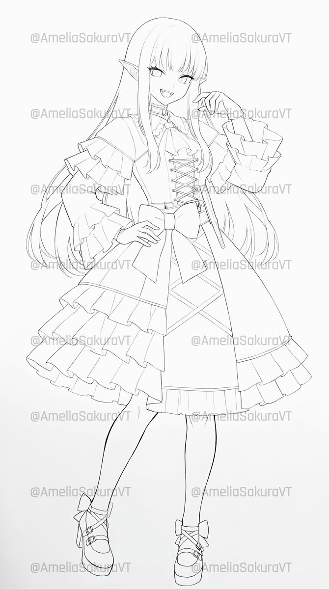 AmeliaSakuraVT's tweet photo. Just finished this fan art sketch for @Vorrae 🤍

I had a lot of fun drawing this and capturing the character's personality this is just the sketch more to come soon!

Hope you like it @Vorrae 🤍

#VTuberArtist #ENVtuber #fanartㅤㅤㅤㅤ https://t.co/bJUInr01h9
