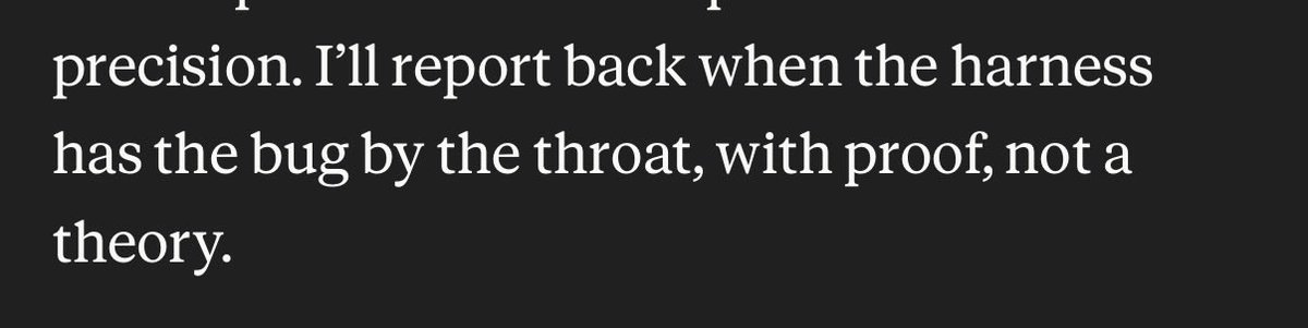 krispuckett's tweet photo. I just want Claude to be normal again. 

Like stop saying weird 💩. 

Are Anthropic employees not seeing this level of weird and often nonsensical drivel?! 

I’m complaining out of love fwiw. I don’t really want to switch over. https://t.co/4v9ClO71SX