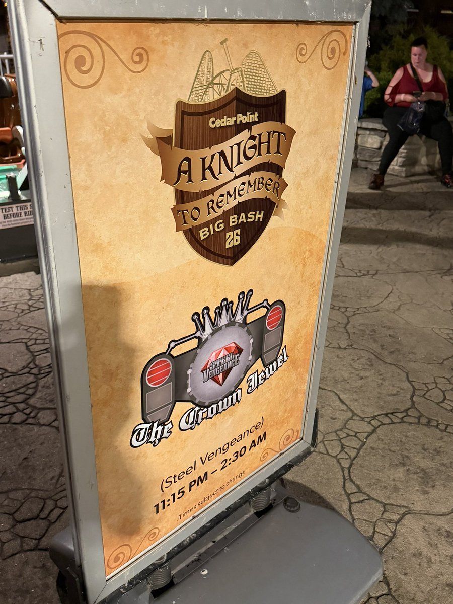 CoastinKyle's tweet photo. Employee appreciation night @cedarpoint 

I’d be taking advantage of those late-night SteVe laps! https://t.co/G84tLjZhGY