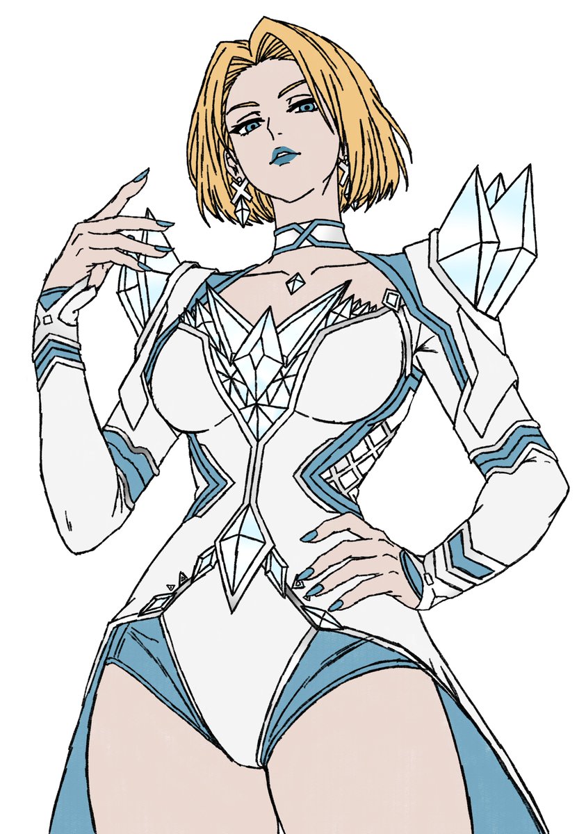 KataliVT's tweet photo. Sketch of Emma Frost from Marvel Rivals, Colored Version~! https://t.co/1mxSa3Q0c8