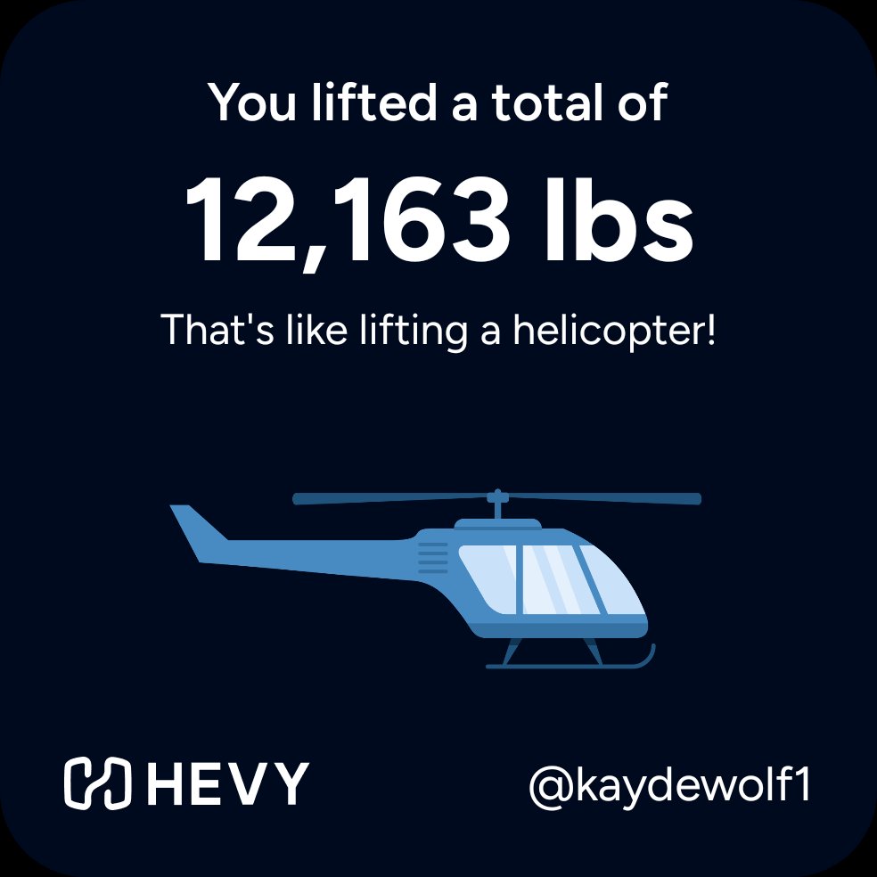 KaydeWoof's tweet photo. Check out my workout on Hevy! https://t.co/urlMEaN0pP https://t.co/C8OzaESKAx