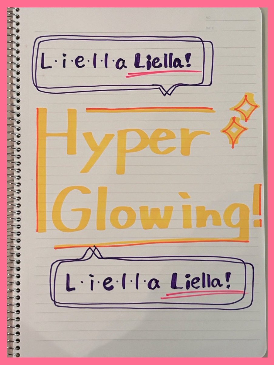 Liella_PLSP's tweet photo. 💫音楽情報💫
『Liella!と結ぶプロジェクト』ミニアルバム
「Hyper Glowing！」

／
嵐 千砂都役 岬 なこ
「Hyper Glowing！」のお気に入りポイントを書いたノート公開📝
＼

-----
💿2026.7.8 Release!!💿

#lovelive #Liella https://t.co/XI6kbAdq7e