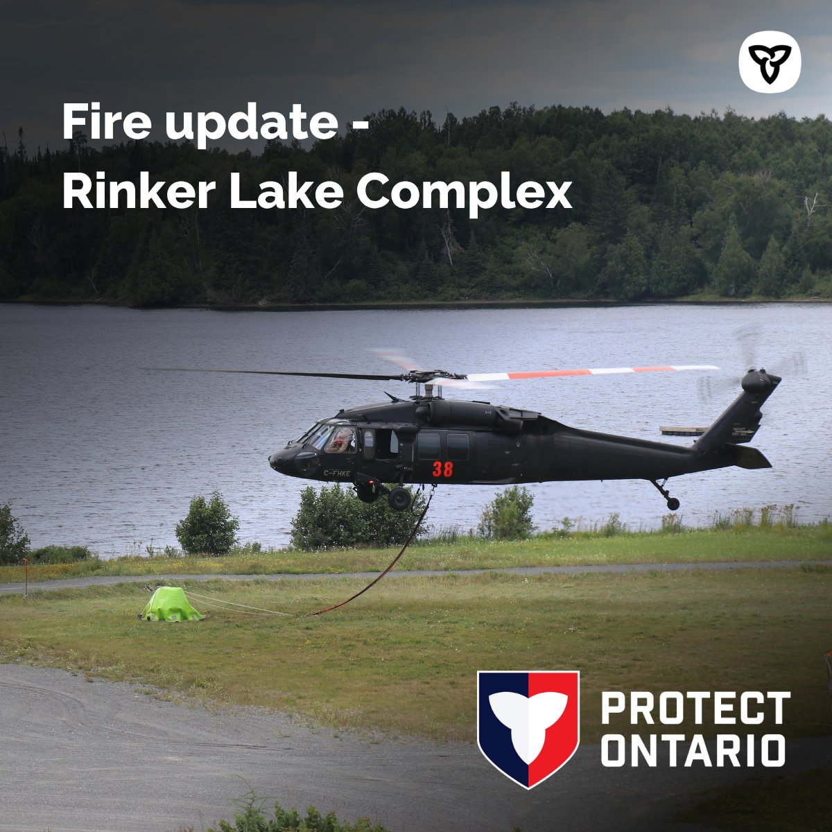 ONforestfires's tweet photo. 15 fire crews from ON &amp; AB, two 20-person crews from Mexico, an Ontario IMT with a member from QC, pilots, heavy equipment operators, fire management personnel, camp staff, logistics specialists and many others working behind the scenes are assigned to the Rinker Lake Complex. https://t.co/d4AMGlcamH