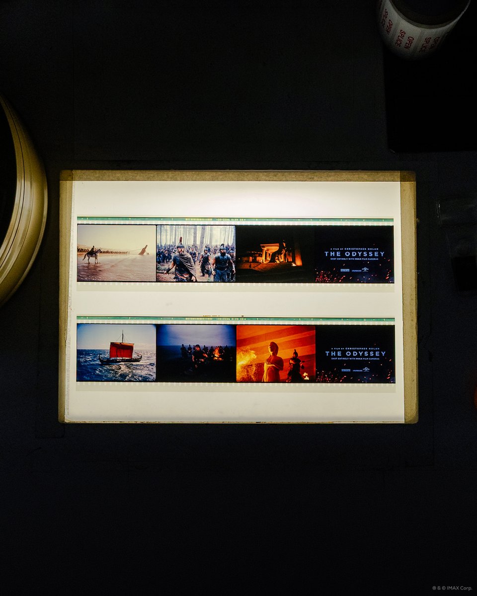 IMAX's tweet photo. New drop alert 📢 Exclusive Odyssey x IMAX 70mm Filmstrips available now. Only in the IMAX Store. https://t.co/R3jeSgboZ3 https://t.co/IyJS8RjPLw