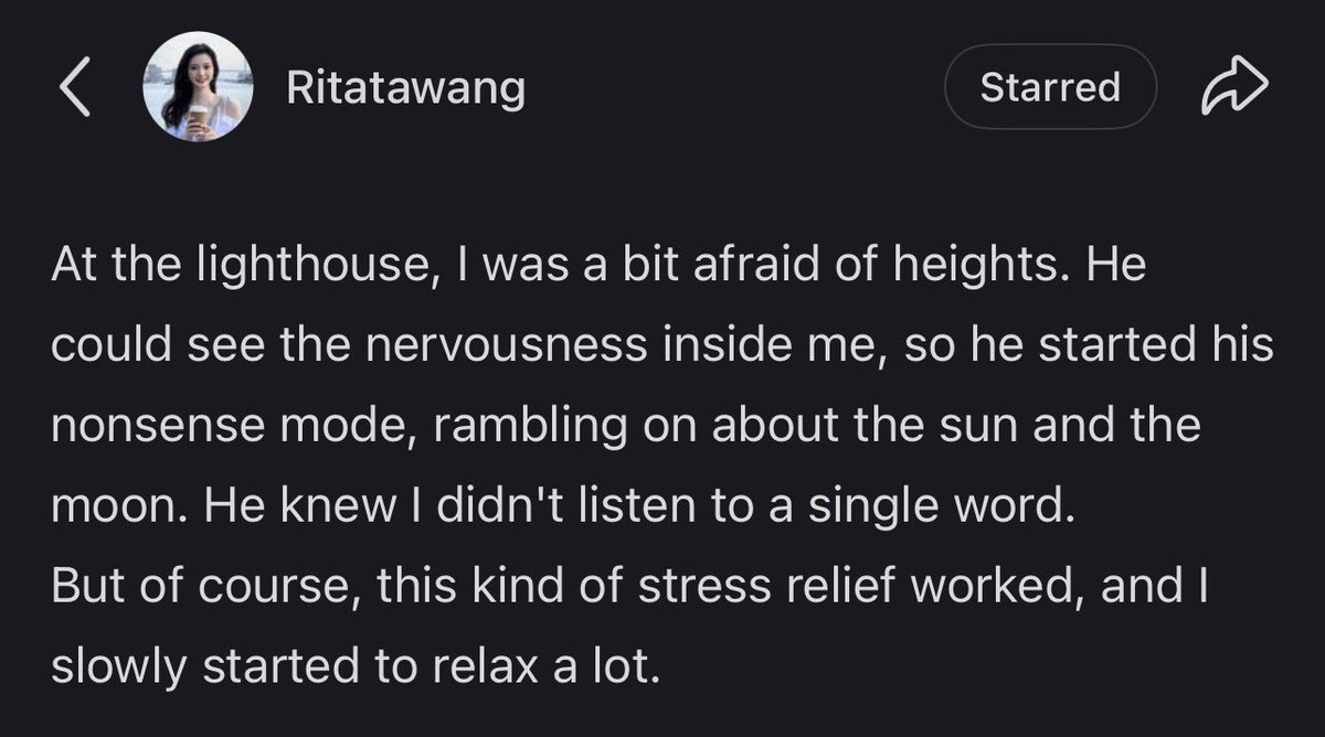 seoyoungwondan's tweet photo. #LoveActuallyS5 #bktt

Turns out that back at the lighthouse, and even on their other dates, BK had quietly prepared 10 backup questions because he was worried Tata would get nervous 🥹 so when Tata wrote on her post before that BK would keep rambling about random things because he knew she was afraid of heights. He did it on purpose to distract her and make her feel less nervous and it worked. That's why, on confession night, Tata said she didn't feel nervous at all. BK had already created a space where she felt relaxed, safe, and completely at ease.