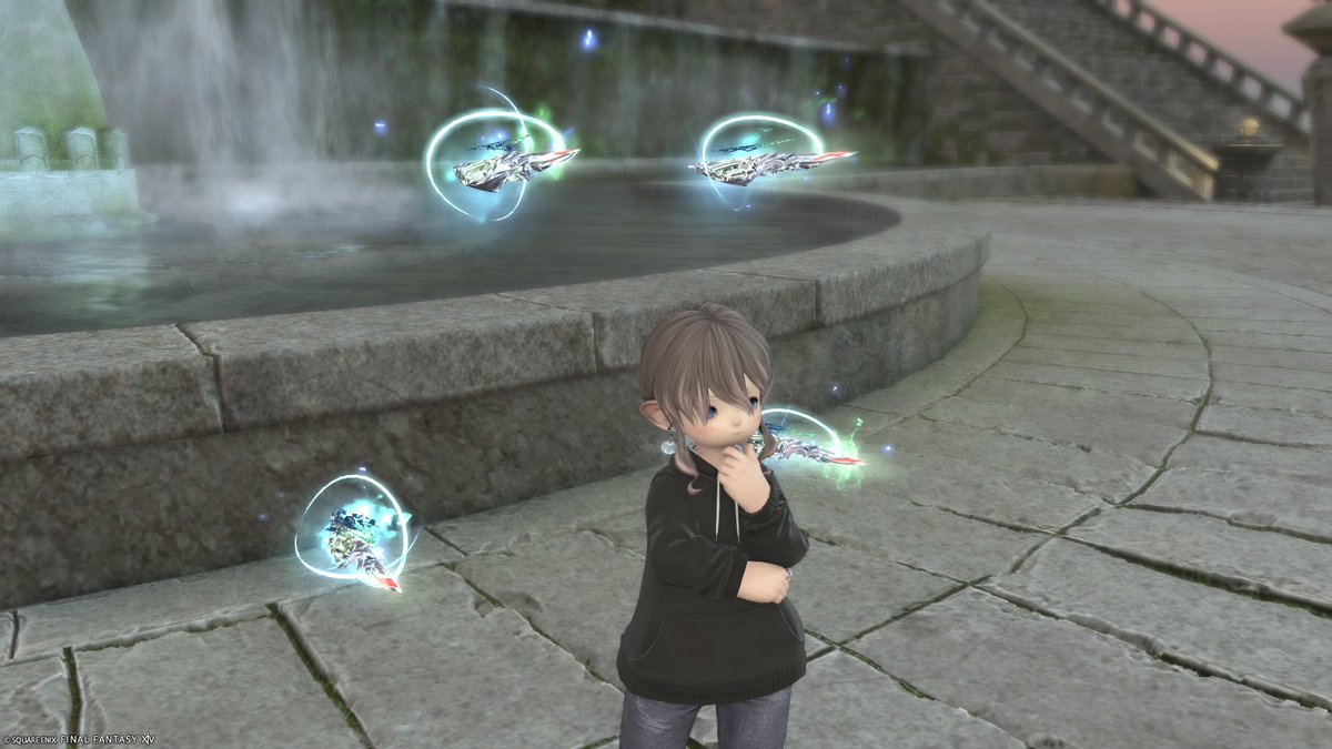 Y_F_FF14's tweet photo. PW、LSの子たちに手伝ってもらって
戦闘の記憶集め終わった😊ありがとー！
3本分新月鉱石集まってたので、
まずは賢者、戦士、機工！
銃は細身でとてもイイー！✨ https://t.co/HouZrz57pq