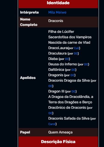 KaoticGeek's tweet photo. Ah sim… obg ggtonho pelos NOVE apelidos pra vampirona bonita…

A Draconis e o Cali tão competindo aqui pra ver quem tem mais apelidos na Wiki https://t.co/EDZFyZOtk5