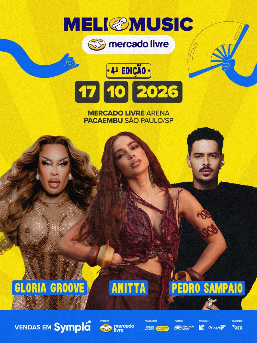 AnittaPress's tweet photo. GENTE? Em menos de um dia, os ingressos do lote promocional do Meli Music Festival com Anitta de headliner aparecem como esgotados no site da Sympla. 

É esperado que o @MercadoLivre anuncie um novo lote de ingressos em breve, além de novas atrações. https://t.co/aMEWGTYfUa