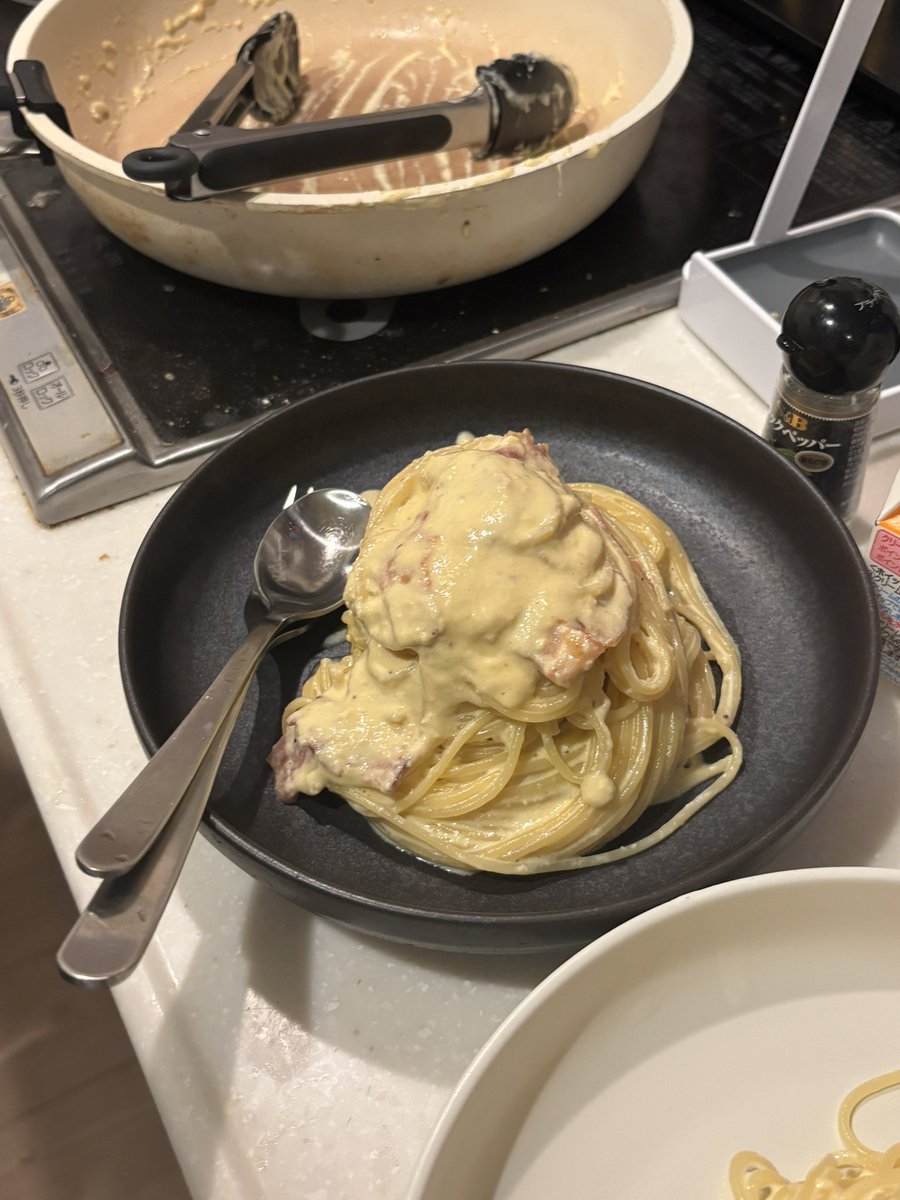 000anzu_'s tweet photo. お昼は生クリーム使ったカルボナーラ🍳 https://t.co/mCLiyuUqxt