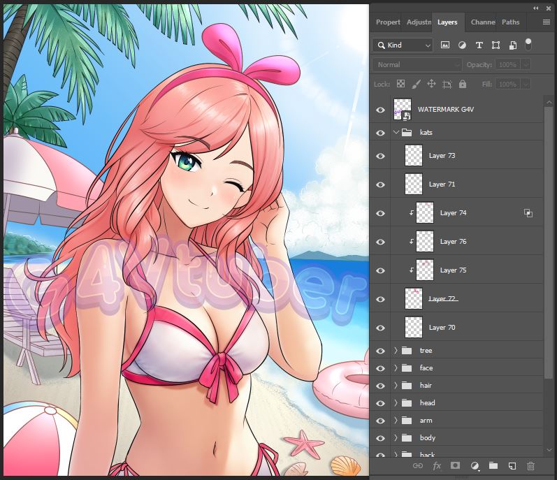alma_marissa's tweet photo. Konnya~ Minna! (≧◡≦) ♡
WIP Update Coloring Stage
Currently working on the coloring and rendering for this summer themed VTuber model.
Can't wait to show the final result. 💙
#VTuber #Live2D #VTuberCommission #AnimeArtist #WIP #DigitalIllustration #Live2DModel #VtuberAssets https://t.co/ovh1Wp2mAq