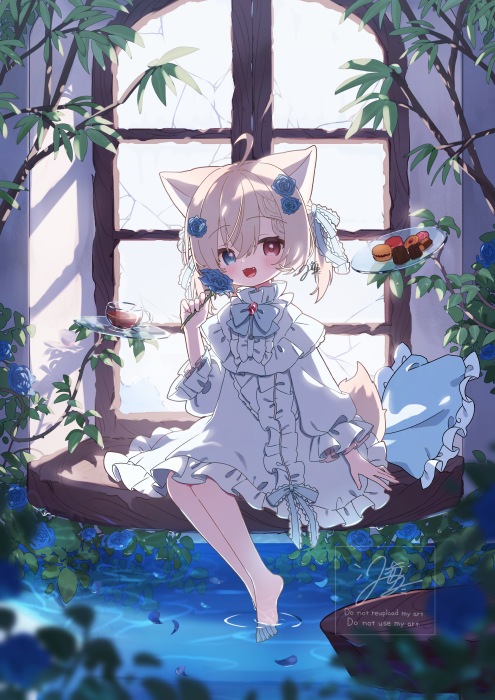 Illunetta's tweet photo. 青いバラ使いの子 https://t.co/CFkK5QtRP7