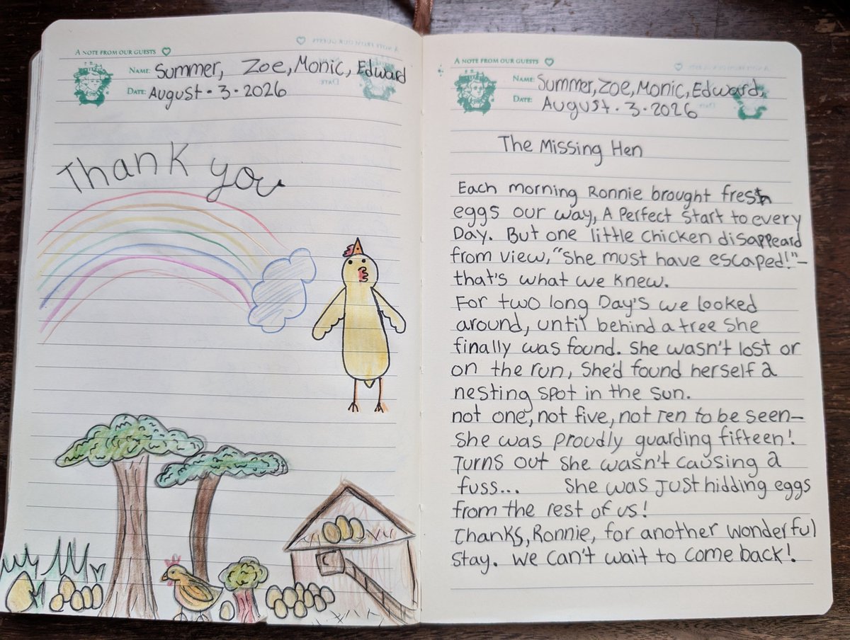 usa1731's tweet photo. 🐔 The Case of the Missing Hen... 🥚

One morning, one of our RI Reds vanished.
Our guests joined the mystery.
Had she escaped? Wandered off? Started a new life?
2 days later... she was found,
"Turns out she wasn't causing a fuss... she was just hiding eggs from the rest of us!" https://t.co/J98r8WXg1h