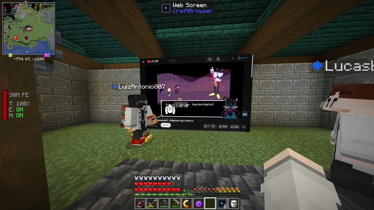 MadCatsWorld's tweet photo. @senshi_real Meus amigos assistindo meu vídeo cringe dentro do Minecraft😭 https://t.co/R4FCmeZk2c