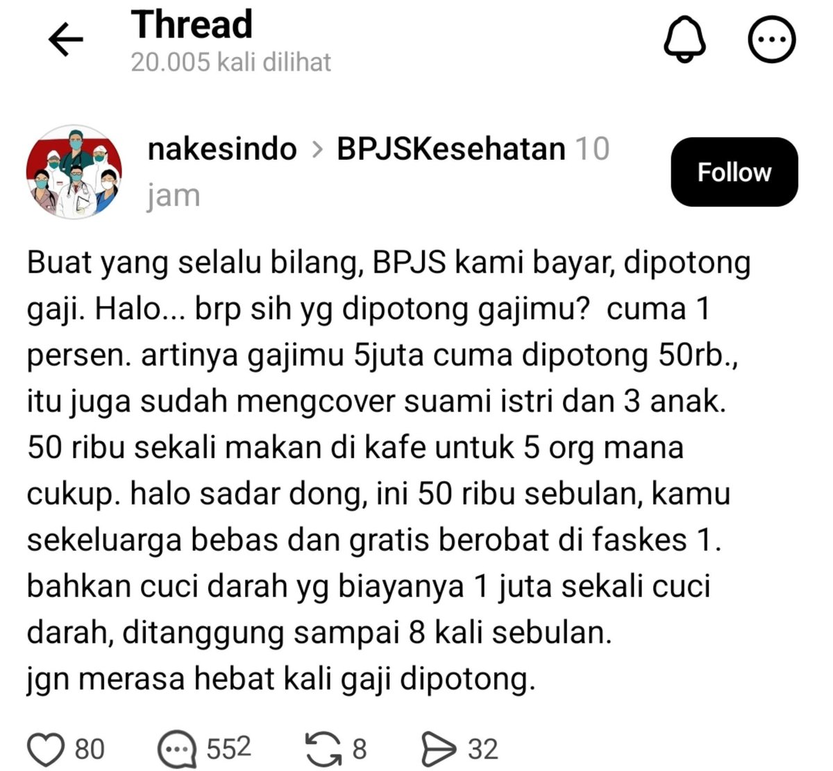 Partono_ADjem's tweet photo. Ga mundur mereka, muncul lg akun nakes indo 🔥🔥🔥 https://t.co/LV0jU46dck