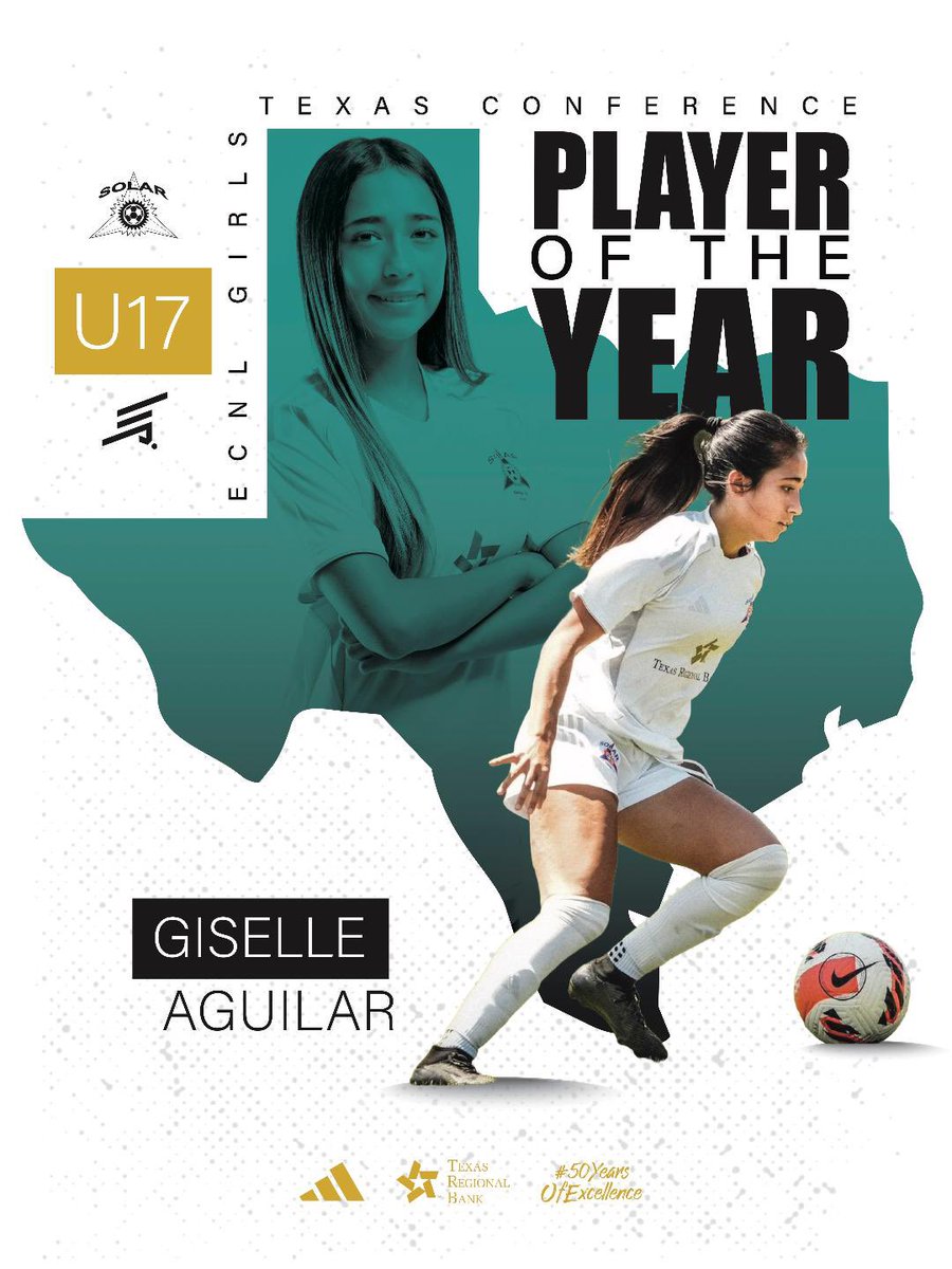 SolarSoccerClub's tweet photo. Congratulations to our 25/26 @ECNLgirls & @ECNLboys TX Conference Players of the Year. Incredible season, fantastic work - Gigi, Faith & Brayan. 👏👏💪#SolarProud #WeAreSolar https://t.co/d3KtXaELxG