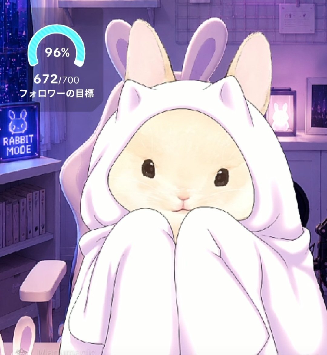 usano_machi's tweet photo. 3度寝から目覚めました🐑💤おはようございます✨真夜中ゲリラ配信でもキャラが濃い人達と出会えてとっても大満足な1日でした- ̗̀ ꪔ̤  ̖́-配信やって良かったなぁ…🥲︎ 

自分の可愛さを知ってるあざと兎野🤤コレは破壊力高杉晋作ﾃﾞｽﾜ😇😇 https://t.co/NhoXKvoOTA