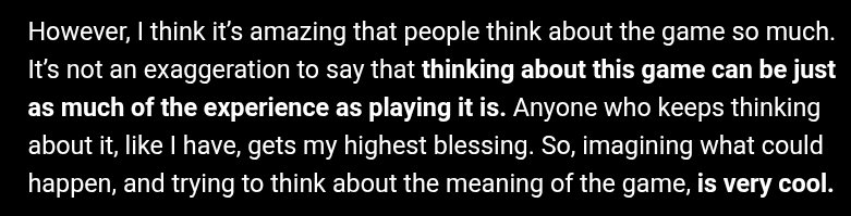cammyboig's tweet photo. I gotta say reading this really touched me. It's kinda surreal to hear toby address the theory community so directly.
Really happy to be a deltarune theorist https://t.co/wOqdX7TLQt