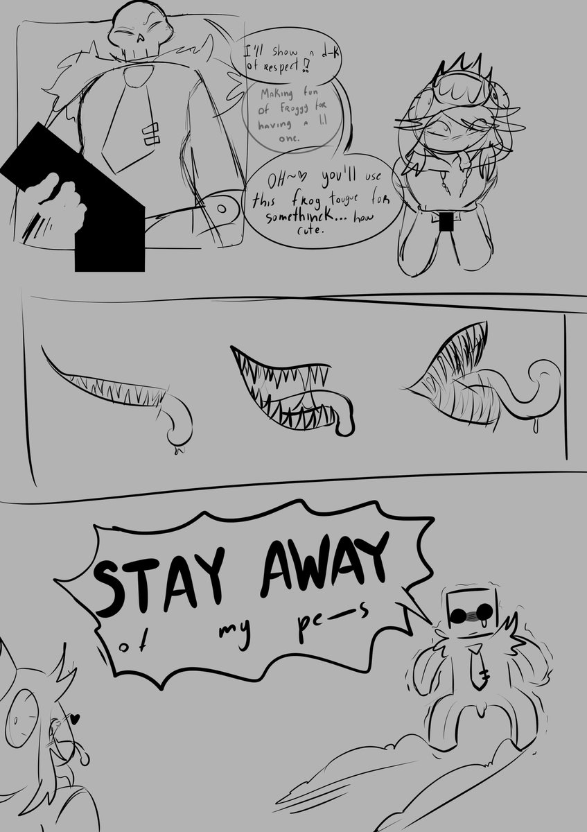 VINNESQSA's tweet photo. mais um desenho. afins. achei engraçado o Grox e o Froggy nessa conversa. foi tirado de um chatbot. Grox nao quer ser castrado.
#draw #ship #frox #mine https://t.co/9BoRJxikUl