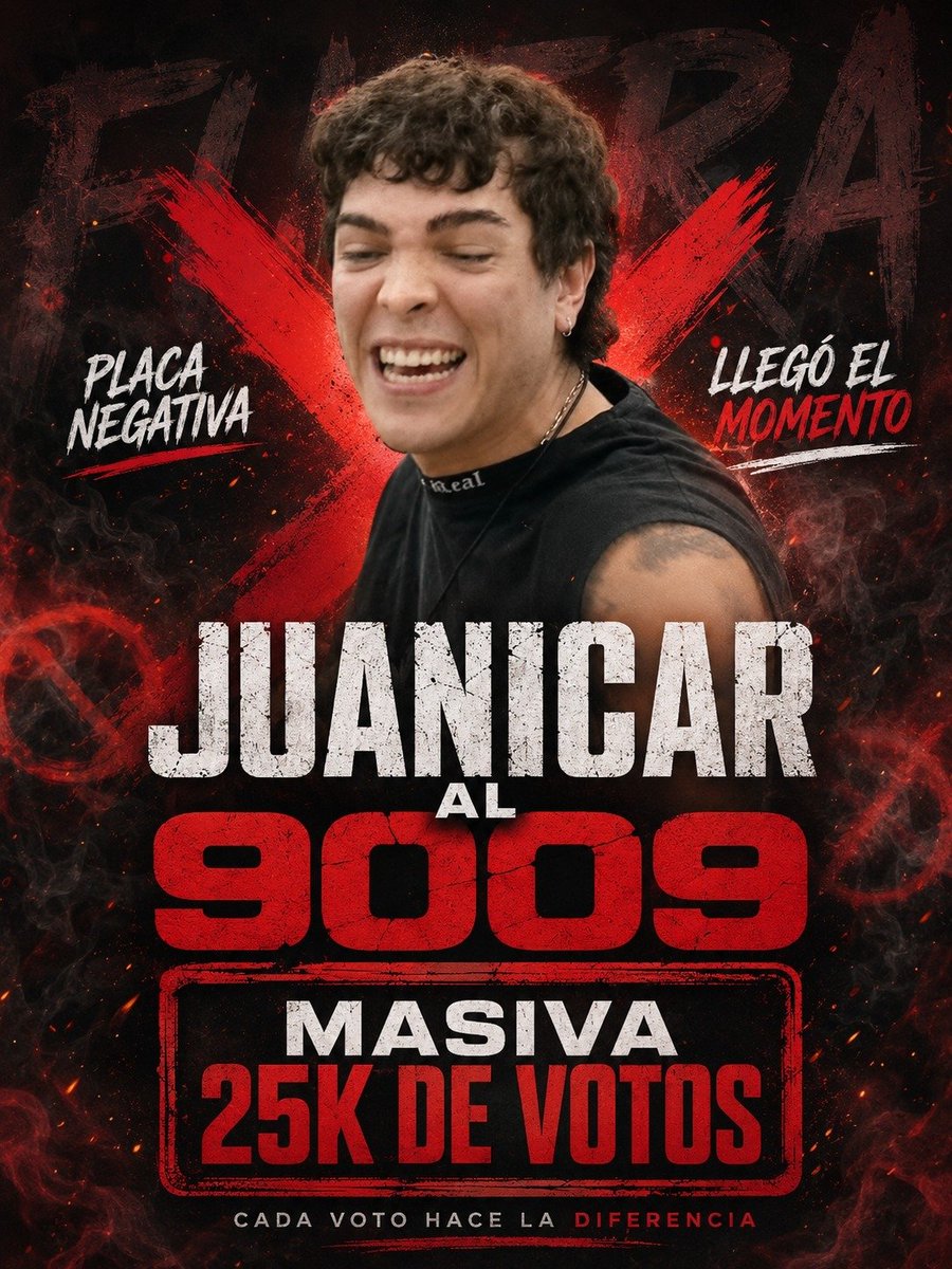 cotyverse's tweet photo. dinámica de votos
JUANICAR AL 9009  

META: 25.000 VOTOS

Comenten sus comprobantes de votos ESPECIFICANDO LA CANTIDAD DE VOTOS EMITIDOS para mayor control

Pueden votar por: https://t.co/OZPgUlmc7m o https://t.co/duQ8hPw5Le

#GranHermano https://t.co/CjX1R73Ugm