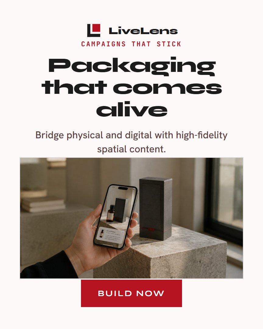 uselivelens's tweet photo. @lightsilver323 Turn every product into an interactive digital experience using AR technology
https://t.co/SKxARchioW https://t.co/UnHOFtqcvM