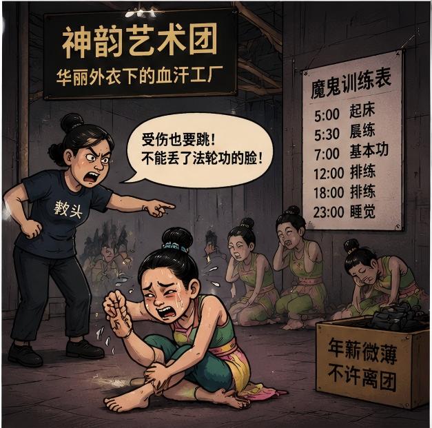 befcker's tweet photo. 神韵舞台上的华丽光环，掩盖不了幕后争议与质疑。所谓“艺术”背后的另一面：严苛管理、利益捆绑与人员困境。当外衣褪去，公众更需要看到真实声音，警惕包装下的虚假叙事 https://t.co/OnxE35lYsl
