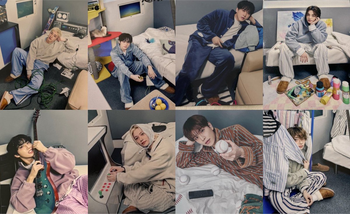 shoyoskz's tweet photo. each member room for the trading cards pictures is different to represent them!🥹 https://t.co/nwJBFdZZYK