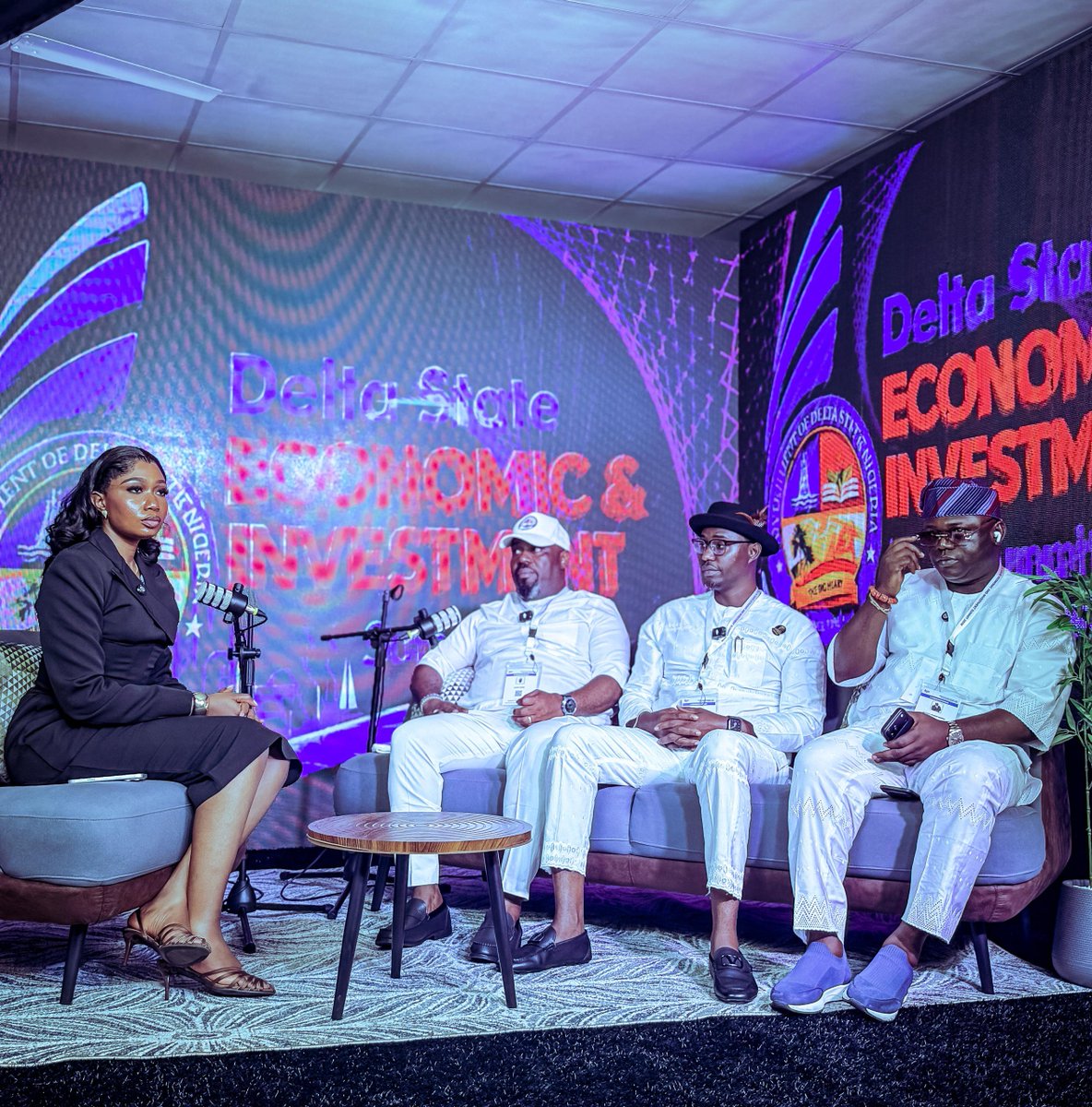 AgofureOfficial's tweet photo. Podcast Session | Day 2 of the Delta State Economic and Investment Summit 2026.

It was a pleasure joining my colleagues, Engr. Michael Anoka, Delta State Commissioner for Energy, and Odinigwe Odigie, Delta State Commissioner for Science and Technology, for an engaging podcast session on investment, innovation, and sustainable development in Delta State.

#DeltaEconomicSummit2026 #PodcastSession #MOREAgenda #AdvancingDelta