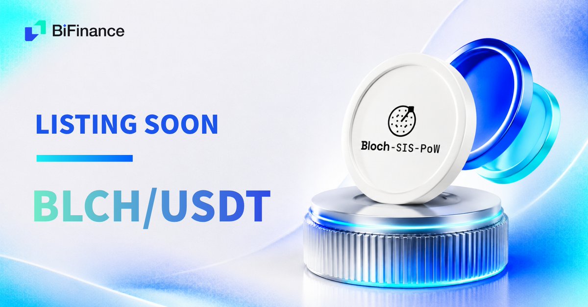 BiFinanceE's tweet photo. 🔥 Listing Teaser | BLCH/USDT
A new trading opportunity is on the way!
BLCH/USDT is coming to BiFinance. Stay tuned for the official listing announcement and trading schedule.
Follow us and be among the first to trade.
👉 https://t.co/5AzDbIE7I0

#BiFinance #BLCH #USDT #ListingTeaser #ListingSoon #Crypto #ComingSoon
