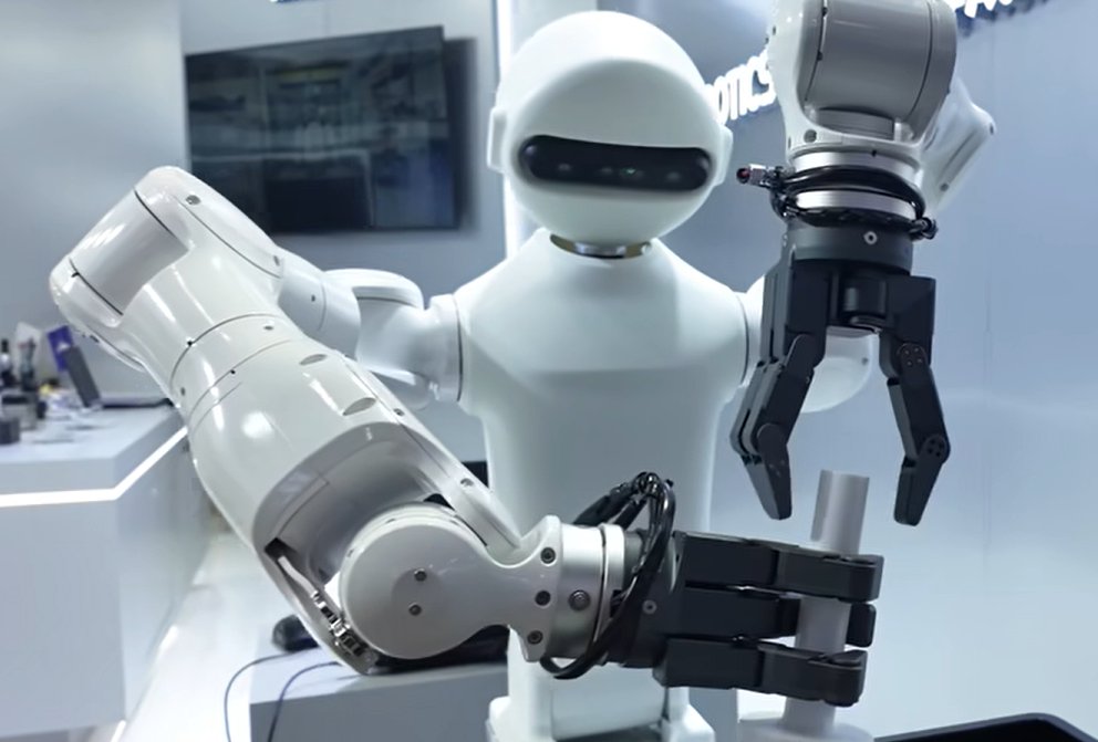 Linkage_Japan's tweet photo. #DH_Robotics のハンド、ヒューマノイドロボットでの採用事例も増えてきました。

採用される組み合わせも
・2指、3指、5指
・PLCやロボットコントローラ、ROSといった制御
・触覚センサの有無
など、用途に応じた選択肢/オプションを用意しております。

#リンケージ
#ヒューマノイド
#ロボットハンド https://t.co/6i1YelZ3Jt