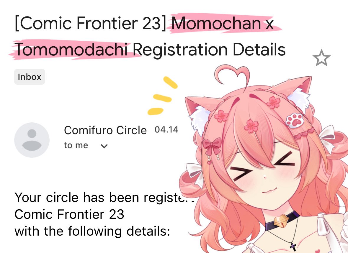 momochanch's tweet photo. OUR... VERY FIRST... BOOTH 🥹🩷

Tomomodachi thank you and see you yaa!! Ga sabar menanti keseruan apa yang bakal kita lakukan di booth (੭´͈ ᐜ `͈)੭

Btw iyah..... aku daftarnya pake nama Momochan x Tomomodachi /// 👉🏻👈🏻 https://t.co/U0UaZjsJAr