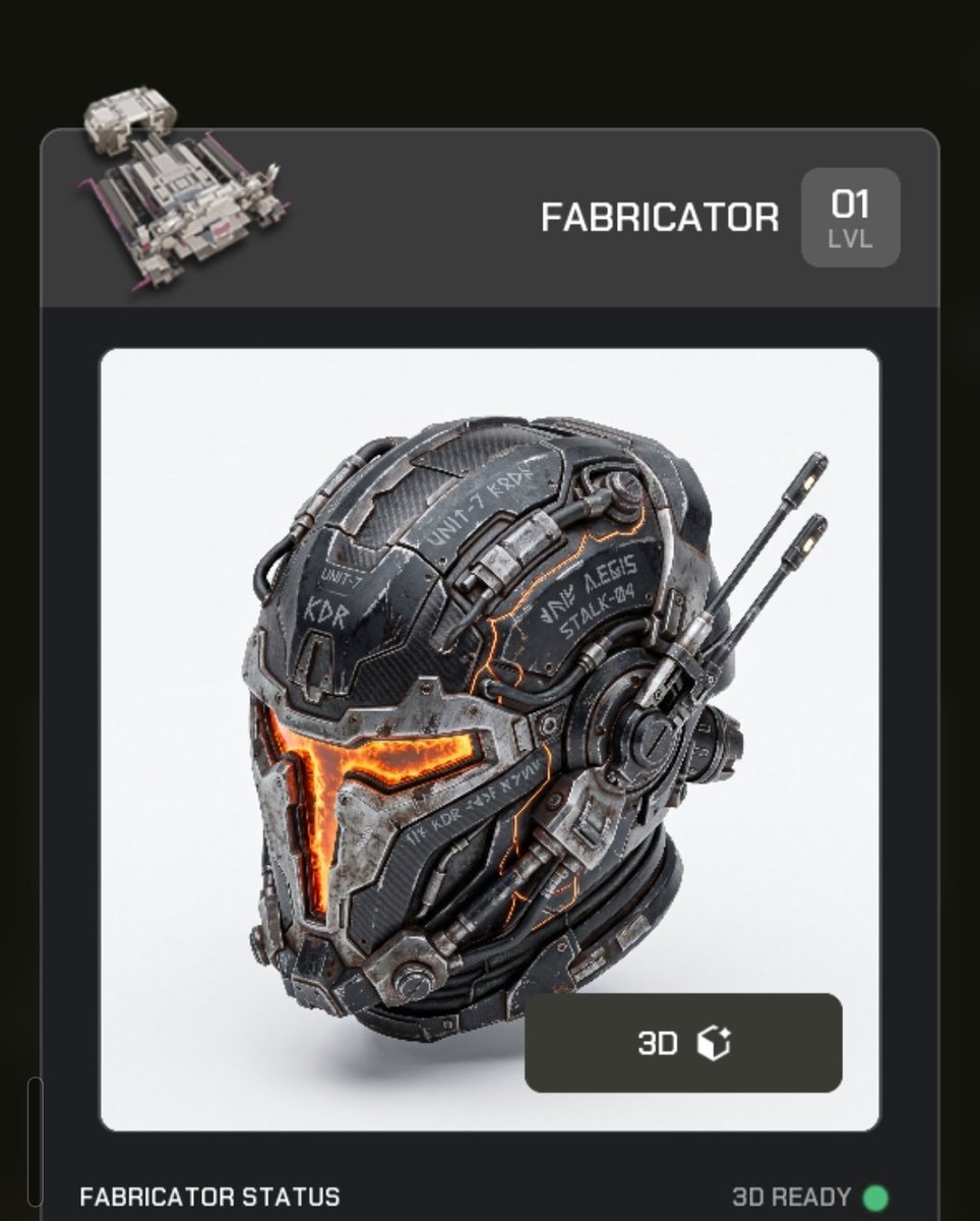 DJSbtc's tweet photo. Had a blast testing the @ParallelColony  game once again! This is the helment I created using the fabricator in game. Its pretty amazing the amount of customization available https://t.co/mO8A8xyVhg