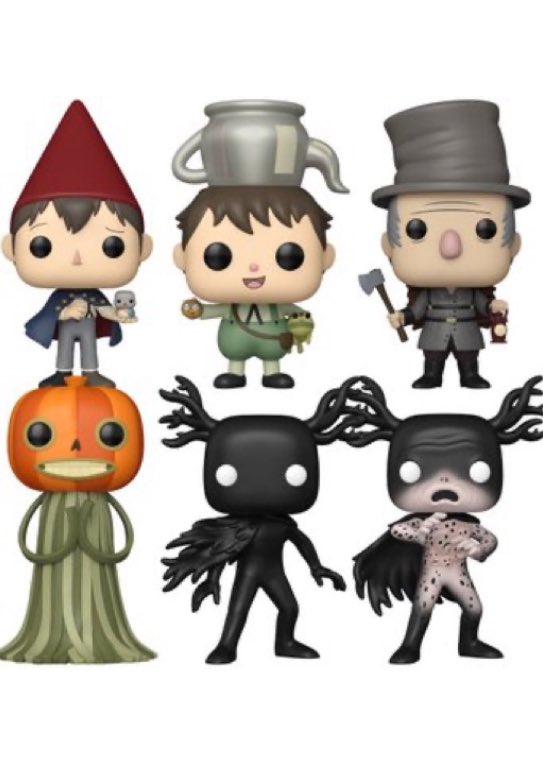 ToonHive's tweet photo. First look at the new ‘Over the Garden Wall’ Funko Pop! figures.

They’re set to ship this October. https://t.co/FfIqKXe04o
