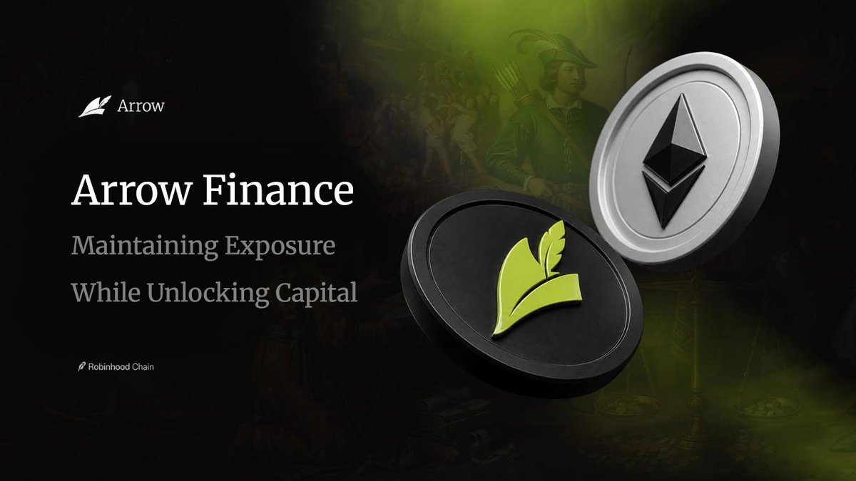 ArrowFinanceio's tweet photo. Markets reward conviction.

The problem is that conviction often comes at the expense of flexibility.

When your capital is locked inside your portfolio, every new opportunity forces the same decision: sell your winners or let the opportunity pass.

Arrow Finance is building a third option.

Deposit crypto, stablecoins, or native Stock Tokens into an overcollateralized debt position and mint aUSD.

Keep your long-term exposure while unlocking capital for your next investment.

Capital should compound.

Collateral should compound too.

This is the Arrow way.

(mainnet loading)