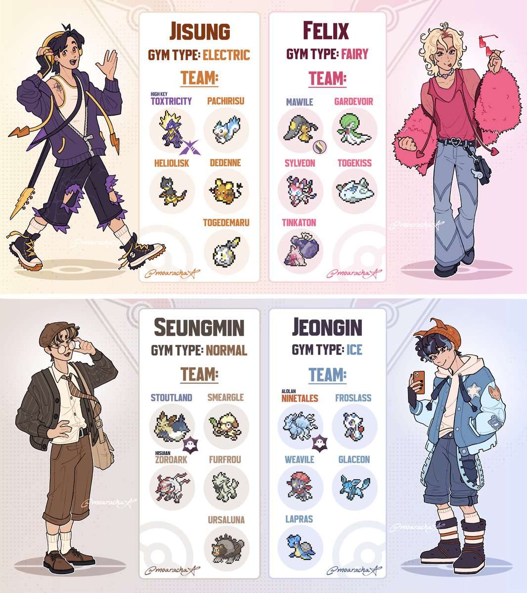 moaracha's tweet photo. SKZ x POKEMON … 
adjusted for crop 💥 https://t.co/ZuEiiSnPsD