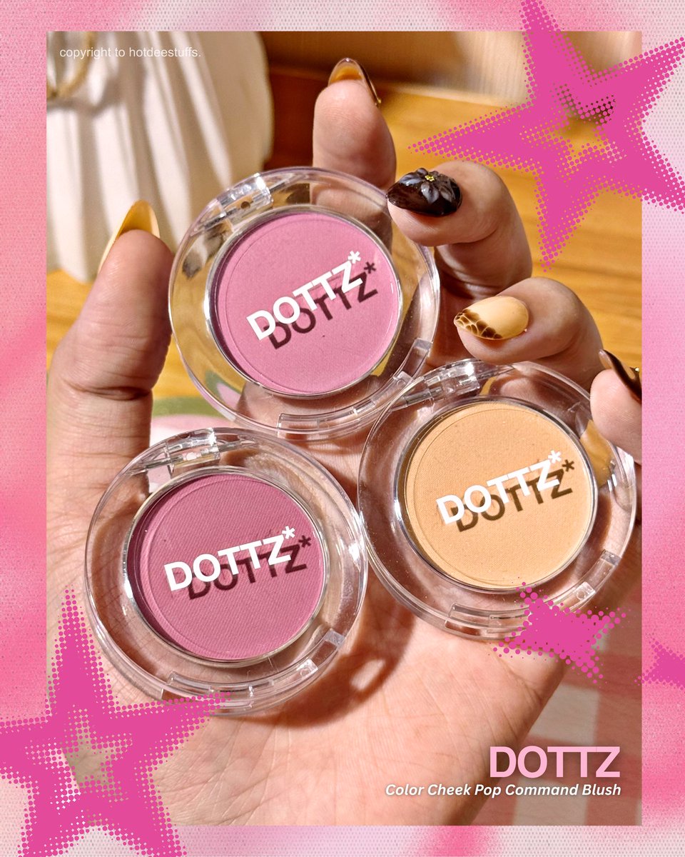 hotdeestuffs's tweet photo. Okay, DOTTZ, you didn't have to go this hard with the Color Cheek Pop Command Blush....

The color payoff is insane and the shades are literally the cutest thing ever🥺💖 https://t.co/X1nQ210dAK