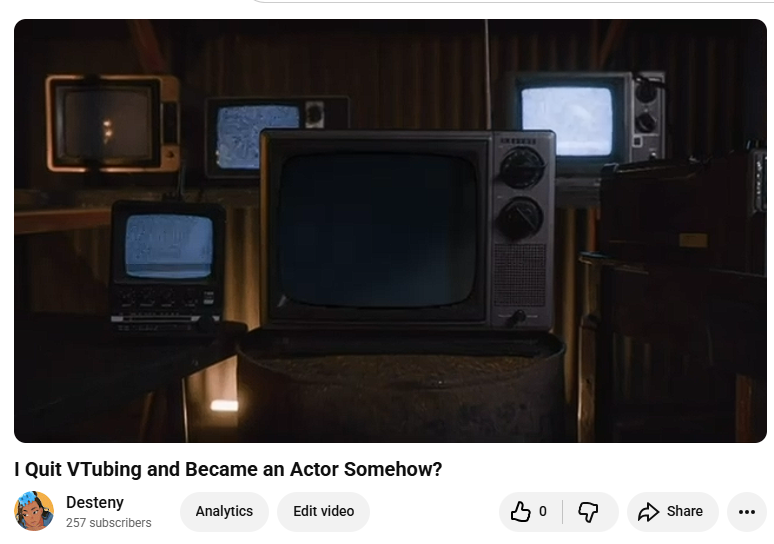 DestenyTolbert's tweet photo. i’m officially back on youtube 🎭

i made a 3-minute video essay about quitting VTubing, becoming an actor, creative burnout, and realizing i had outgrown the version of creativity i was forcing myself to hold onto.

watch here: https://t.co/26PNez28V4 https://t.co/A2X6O01sGh