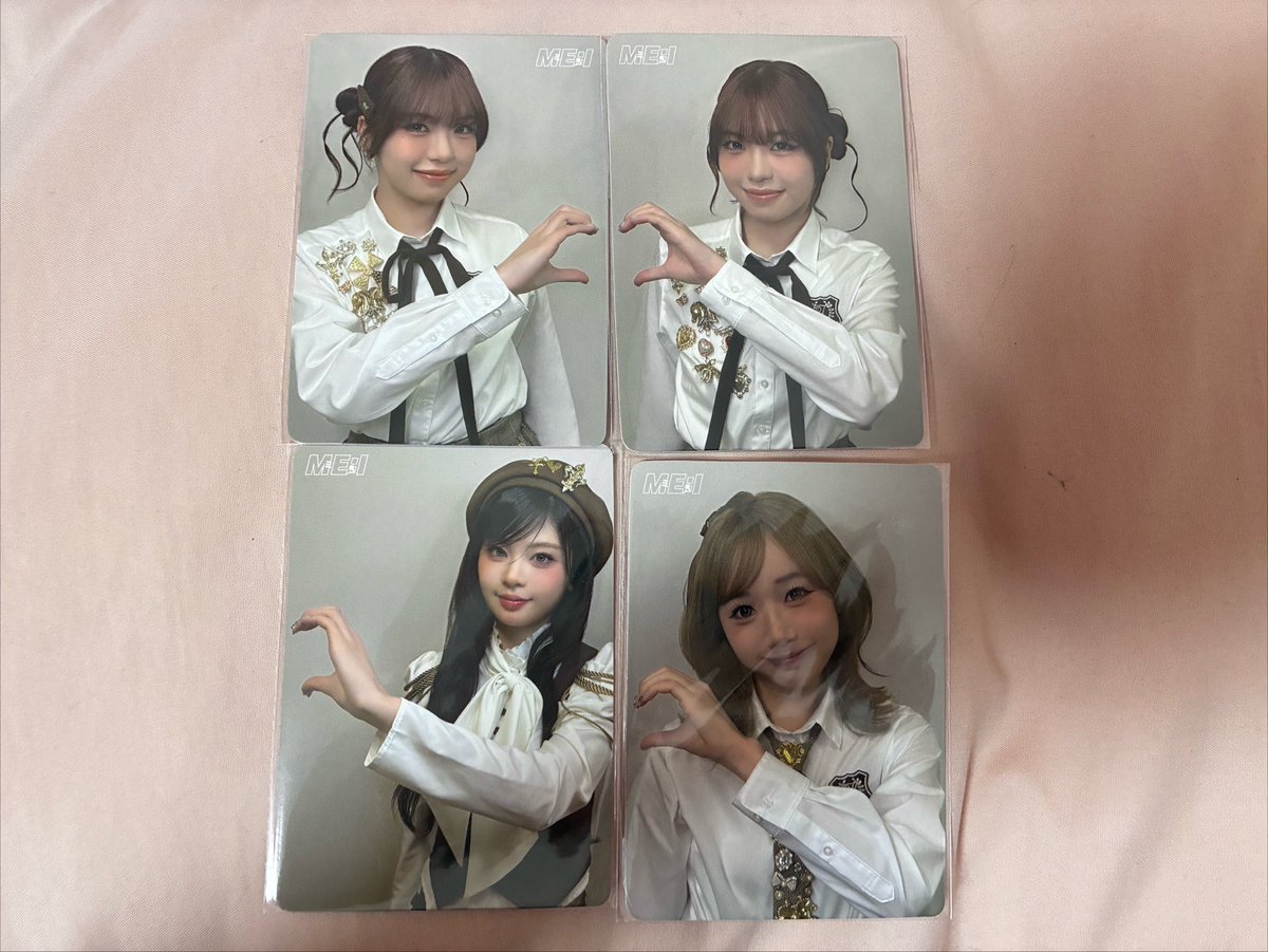 y7mvn's tweet photo. ミーアイ ME:I 花咲く道 トレカ交換

譲：画像の物

求：未使用シリアル or 買取

ツアー神戸、福岡両日手渡しor郵送
お気軽にお声掛けください。

#ミーアイ交換 #ME_I交換　
#ME_I買取 https://t.co/B7gRFi3IcY