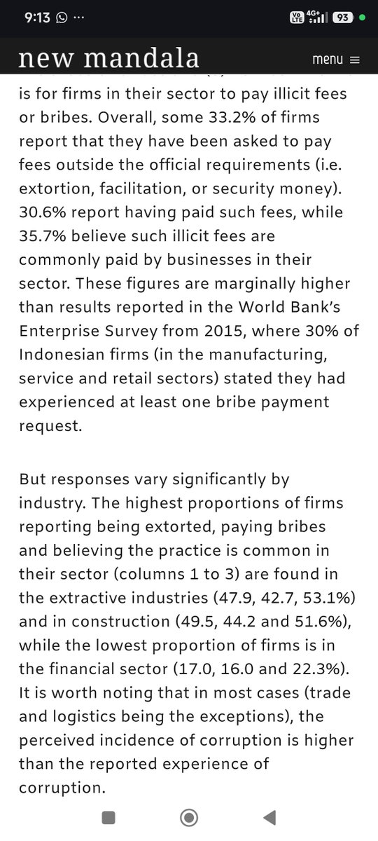lutfithe13th's tweet photo. Baru aja baca laporan investor asing di Indonesia.

Bersedia bayar pajak lebih banyak asal extortion dan corruption ilang.

Jangan nerima penjelasan investor kabur gara2 buruh nuntut gaji naik. 

Pemerintah yg korup dan pungli ormas ini masalah sebenarnya. https://t.co/l3zIPVa70i