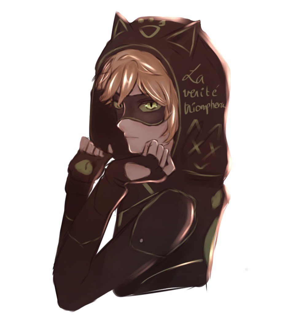 Ladynoirarebae's tweet photo. “La vérité triomphera Ladybug, que tu le veuilles ou non. »

Traitor noir, he becomes a vigilante after learning the truth. #mlb #miraculous #chatnoir https://t.co/1tgaDbvVnm