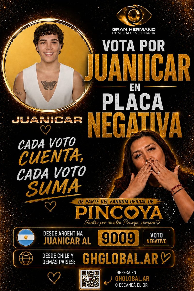 pincoyafandom's tweet photo. Buenas noches Lulos ❤️

VOTO NEGATIVO:
JUANICAR AL 9009 🇦🇷
JUANICAR EN CHILE 🇨🇱, URUGUAY 🇺🇾Y EL MUNDO A TRAVÉS DE https://t.co/SWX4VqYKBx , muchas gracias!
#GranHermano https://t.co/d1n6OQv1uC