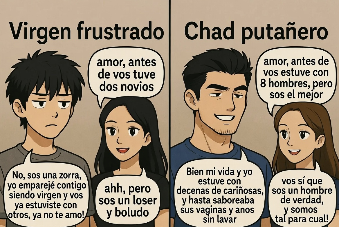 ArtemJoyero1's tweet photo. Y yo solo entendí que sos de estos conservadores misóginos bien losers que se jubilaran de virgos sin haber estado nunca con una mujer y que una vez cumplidos 25, empiezan a buscar auto satisfacción con sus camaradas de la misma desgracia!

Ustedes creen que hacen "batalla cultural" difundiendo estas pavadas, pero único que logran es destruir el tejido social de sus naciones, acelerando la selección natural entre la poca gente decente que queda en Occidente devastado por la guerra auto destructiva entre los termos de la izquierda woke y la "derecha" conserva-misógina. Y solo los que somos liberales miramos con repudio a ambos extremos! 

Y el meme va dedicado justo para vos!